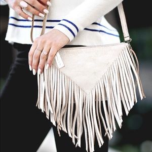 New! Bed Stu Silverrock Fringe Bag in Nectar Lux